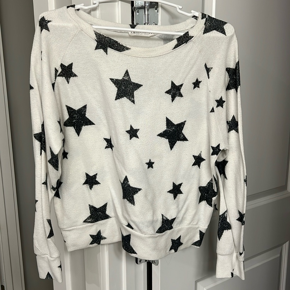 black and white sweater